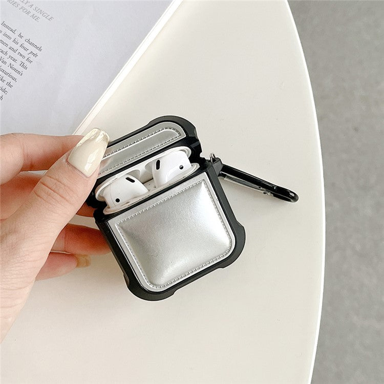 Earphone Sleeve for AirPods with Charging Case (2016) / (2019) / AirPods with Wireless Charging Case (2019) TPU Anti-drop Cover - Apricot