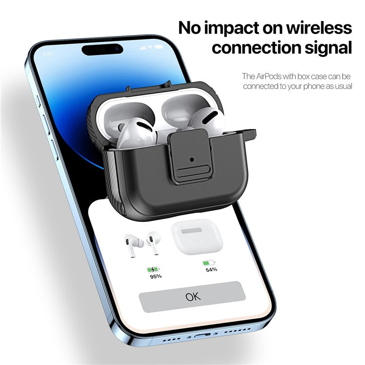 DUX DUCIS PECJ Series for Apple AirPods with Charging Case (2016) / (2019) / AirPods with Wireless Charging Case (2019) Earphone Cover - Black