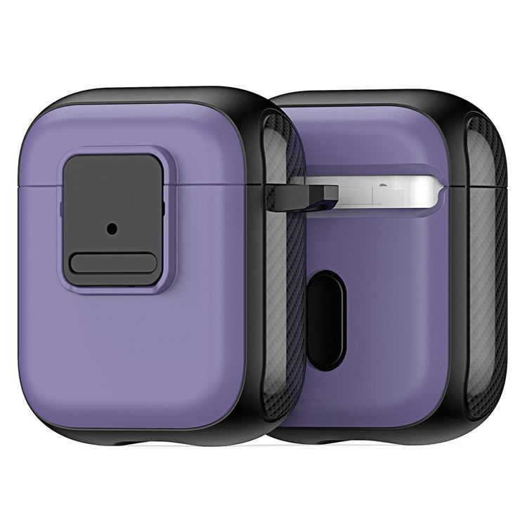 DUX DUCIS PECJ Series for Apple AirPods with Charging Case (2016) / (2019) / AirPods with Wireless Charging Case (2019) Earphone Cover - Purple