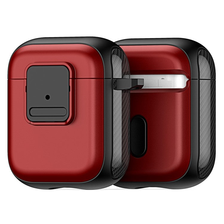 DUX DUCIS PECJ Series for Apple AirPods with Charging Case (2016) / (2019) / AirPods with Wireless Charging Case (2019) Earphone Cover - Red