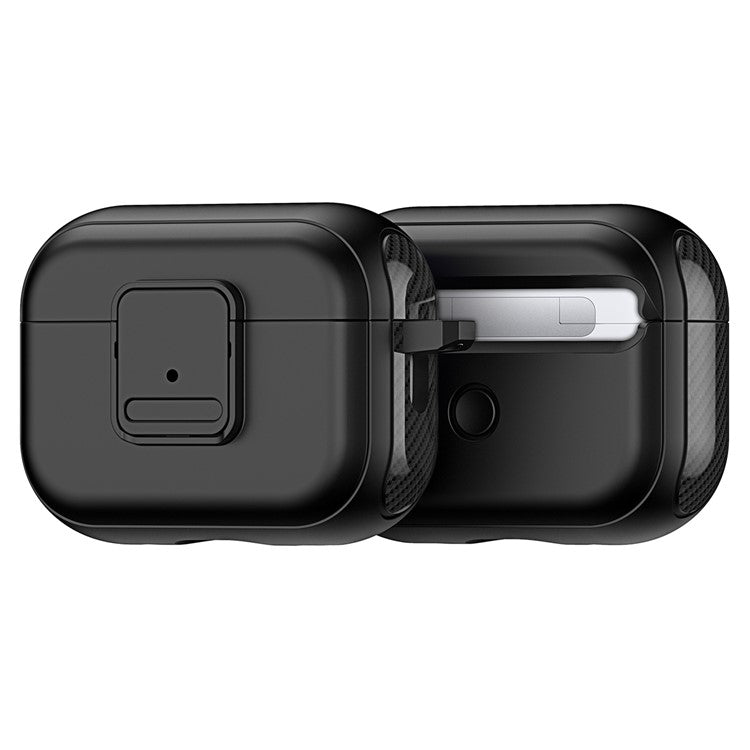 DUX DUCIS PECJ Series for Apple AirPods Pro 2 PC + TPU Case Anti-Lost Earbuds Cover - Black