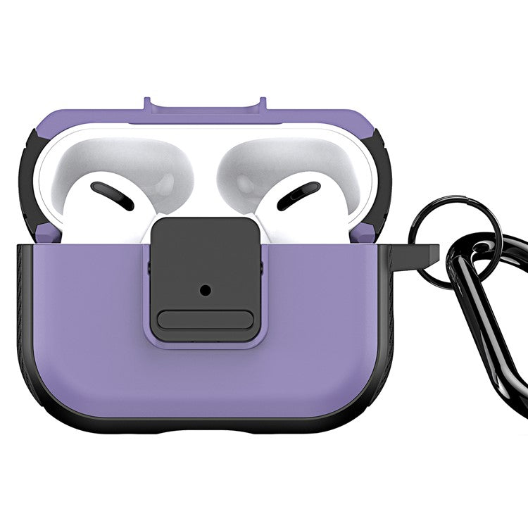 DUX DUCIS PECJ Series for Apple AirPods Pro 2 PC + TPU Case Anti-Lost Earbuds Cover - Purple