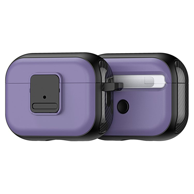 DUX DUCIS PECJ Series for Apple AirPods Pro 2 PC + TPU Case Anti-Lost Earbuds Cover - Purple