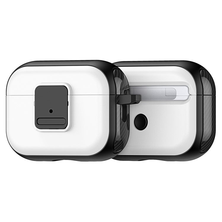 DUX DUCIS PECJ Series for Apple AirPods Pro 2 PC + TPU Case Anti-Lost Earbuds Cover - White