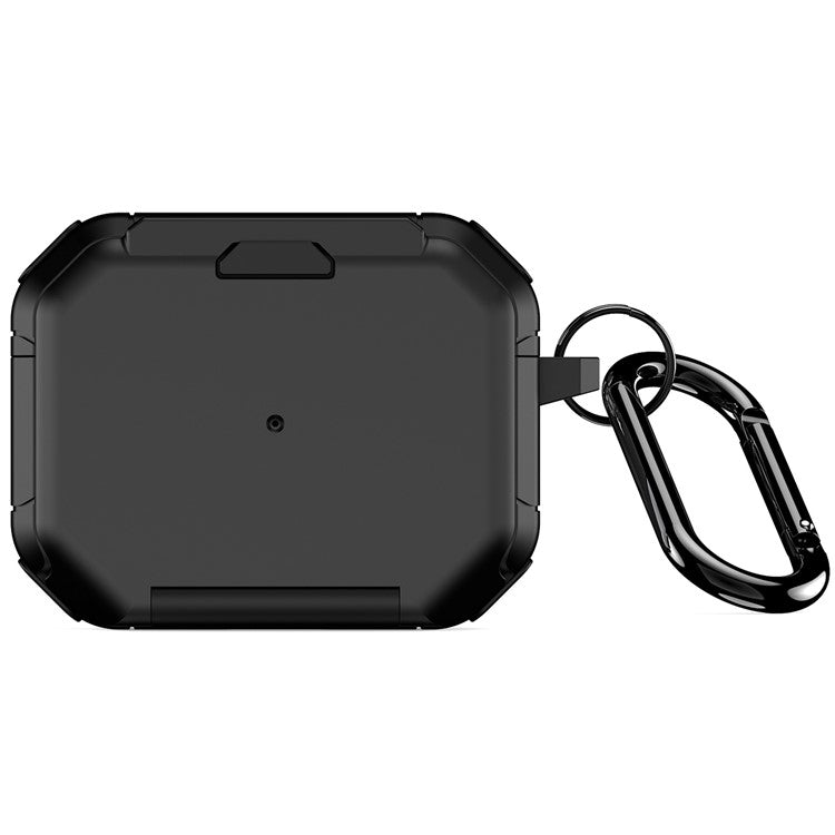 DUX DUCIS PECF Series for Apple AirPods Pro Protective Cover PC+TPU Carrying Case with Keychain - Black