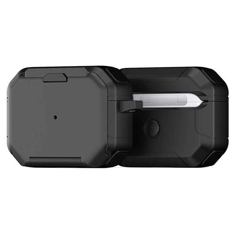 DUX DUCIS PECF Series for Apple AirPods Pro Protective Cover PC+TPU Carrying Case with Keychain - Black