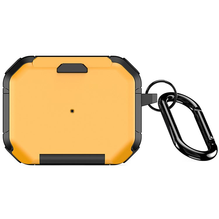 DUX DUCIS PECF Series for Apple AirPods Pro Protective Cover PC+TPU Carrying Case with Keychain - Yellow