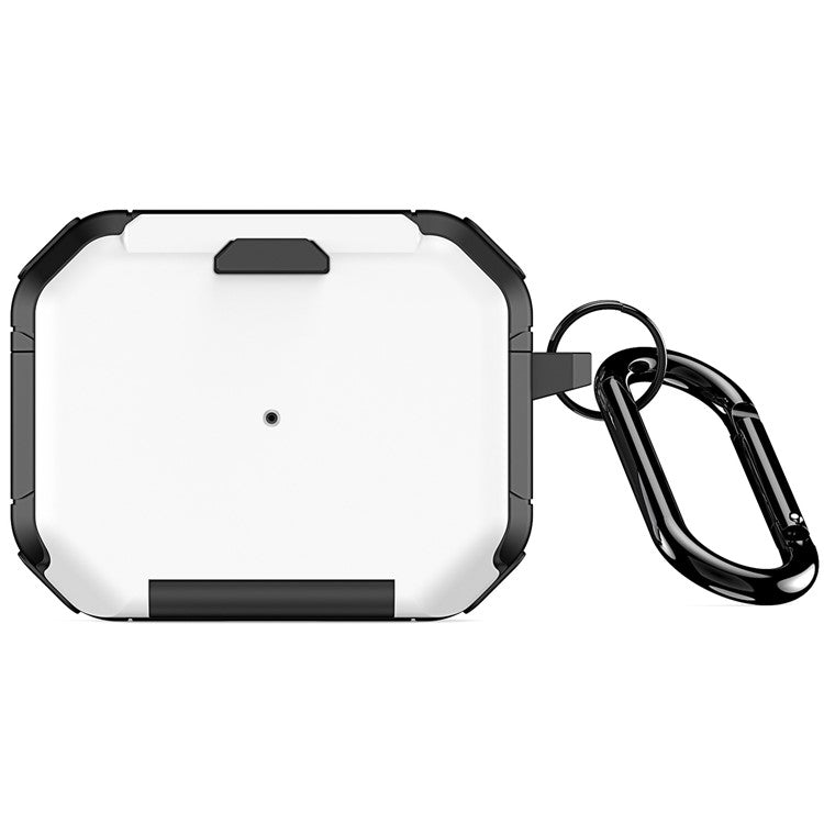 DUX DUCIS PECF Series for Apple AirPods Pro Protective Cover PC+TPU Carrying Case with Keychain - White