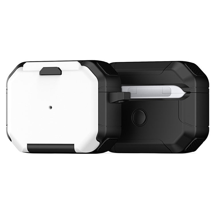 DUX DUCIS PECF Series for Apple AirPods Pro Protective Cover PC+TPU Carrying Case with Keychain - White