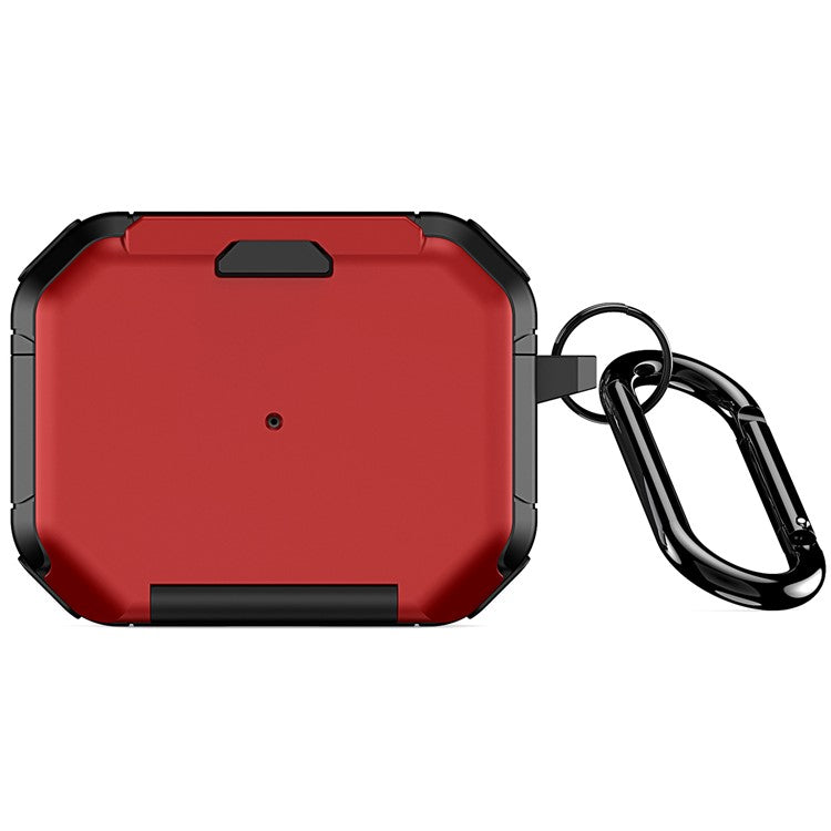 DUX DUCIS PECF Series for Apple AirPods Pro Protective Cover PC+TPU Carrying Case with Keychain - Red