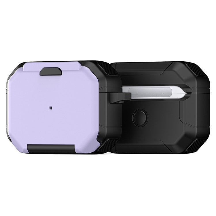 DUX DUCIS PECF Series for Apple AirPods Pro Protective Cover PC+TPU Carrying Case with Keychain - Purple