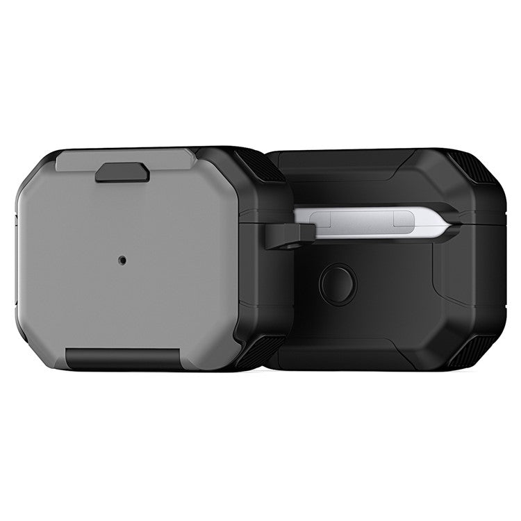 DUX DUCIS PECF Series for Apple AirPods Pro Protective Cover PC+TPU Carrying Case with Keychain - Grey