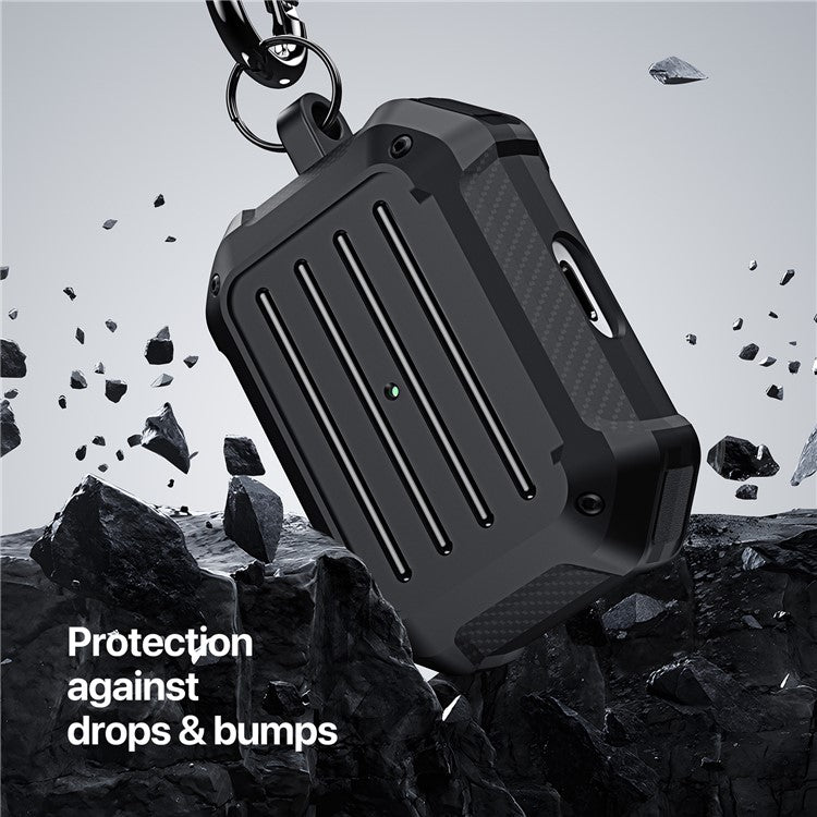 DUX DUCIS PECE Series for Apple AirPods Pro 2 Earphone Case Full-Body Rugged Protective Cover - Black