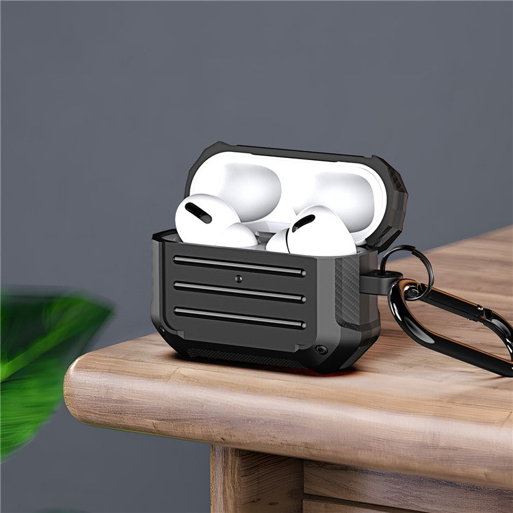 DUX DUCIS PECE Series for Apple AirPods Pro 2 Earphone Case Full-Body Rugged Protective Cover - Black