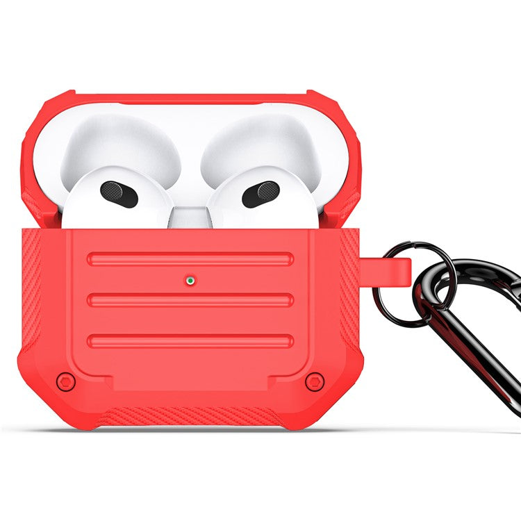 DUX DUCIS PECE Series for Apple AirPods 3 TPU Earphone Case Portable Headphone Shell - Red