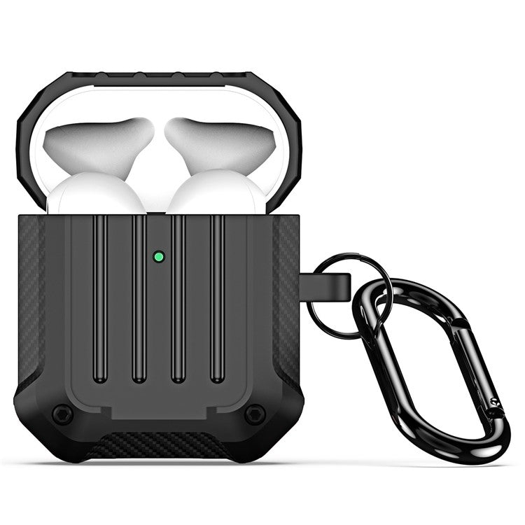 DUX DUCIS PECE Series for Apple AirPods with Charging Case (2016) / (2019) / AirPods with Wireless Charging Case (2019) Cover TPU Earbuds Case - Black