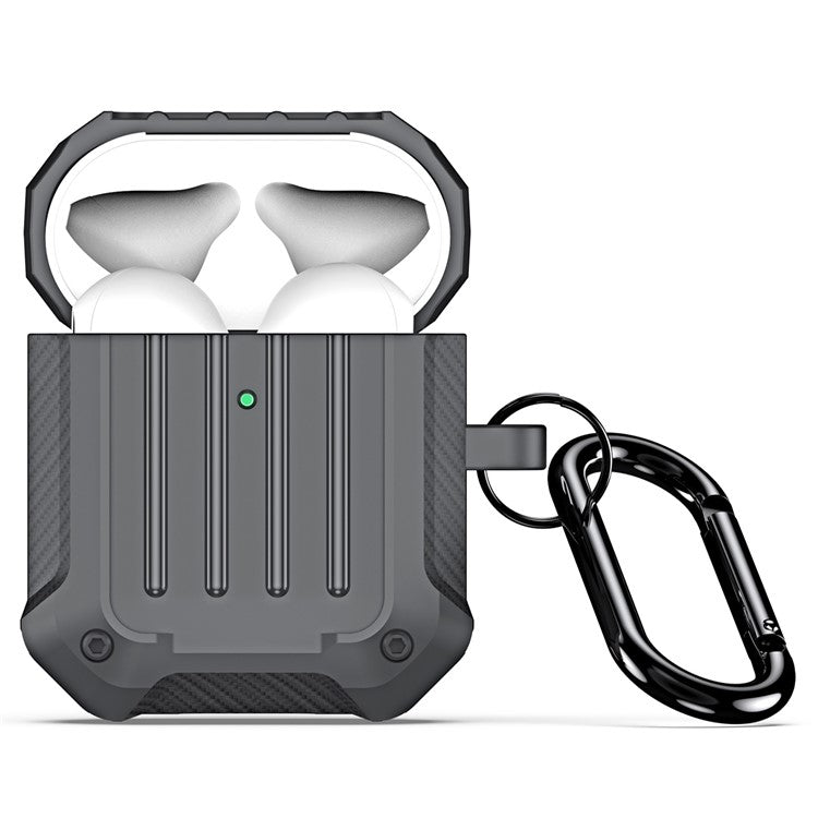 DUX DUCIS PECE Series for Apple AirPods with Charging Case (2016) / (2019) / AirPods with Wireless Charging Case (2019) Cover TPU Earbuds Case - Grey