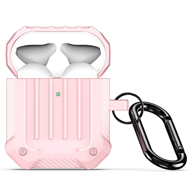 DUX DUCIS PECE Series for Apple AirPods with Charging Case (2016) / (2019) / AirPods with Wireless Charging Case (2019) Cover TPU Earbuds Case - Pink