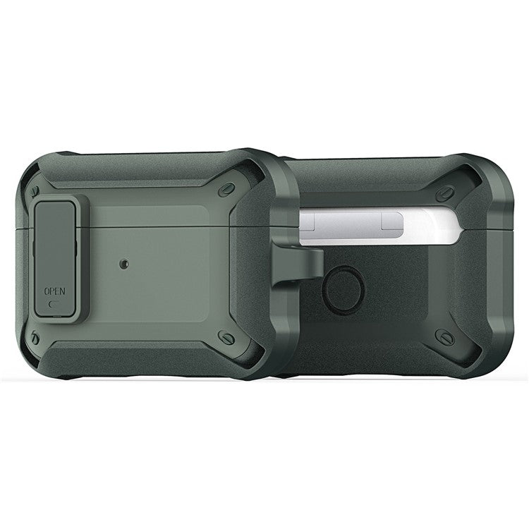 DUX DUCIS PECO Series for Apple AirPods Pro 2 Case with Lock Rugged Shockproof Earbuds Cover - Green