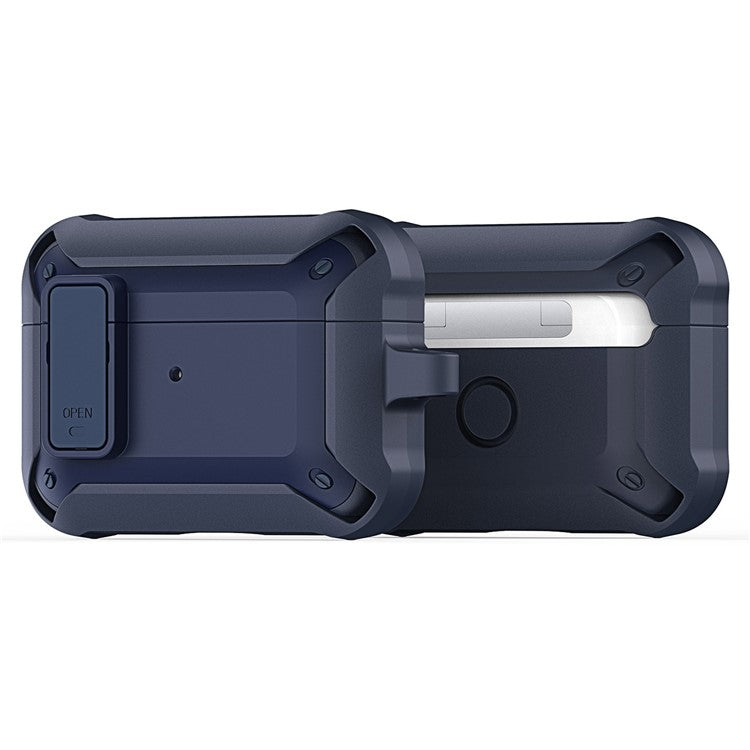 DUX DUCIS PECO Series for Apple AirPods Pro 2 Case with Lock Rugged Shockproof Earbuds Cover - Blue