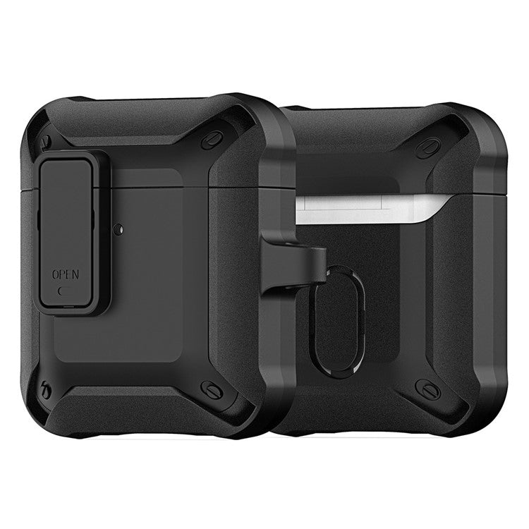 DUX DUCIS PECO Series for Apple AirPods with Charging Case (2016) / (2019) / AirPods with Wireless Charging Case (2019) Secure Lock Cover - Black