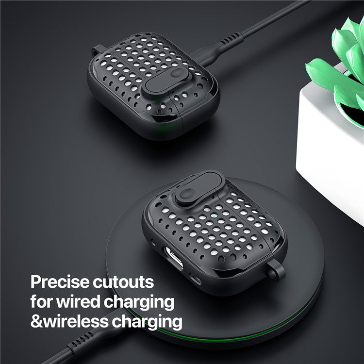 DUX DUCIS PECM Series for Apple AirPods with Charging Case (2016) / (2019) / AirPods with Wireless Charging Case (2019) Earbud Cover - Black