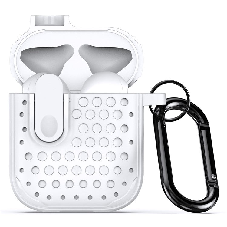 DUX DUCIS PECM Series for Apple AirPods with Charging Case (2016) / (2019) / AirPods with Wireless Charging Case (2019) Earbud Cover - White