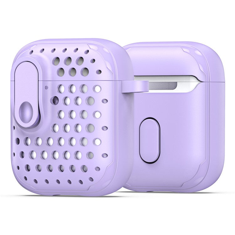 DUX DUCIS PECM Series for Apple AirPods with Charging Case (2016) / (2019) / AirPods with Wireless Charging Case (2019) Earbud Cover - Purple