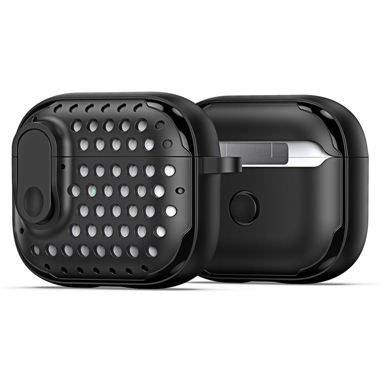 DUX DUCIS PECM Series for Apple AirPods Pro Earbuds Case with Lock Full Protective Shell - Black