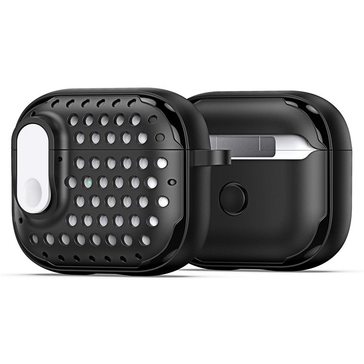 DUX DUCIS PECM Series for Apple AirPods Pro Earbuds Case with Lock Full Protective Shell - Black+White