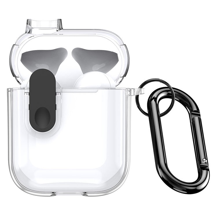 DUX DUCIS PECL Series for Apple AirPods with Charging Case (2016) / (2019) / AirPods with Wireless Charging Case Earphone Cover - Clear Black