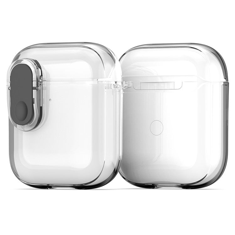 DUX DUCIS PECL Series for Apple AirPods with Charging Case (2016) / (2019) / AirPods with Wireless Charging Case Earphone Cover - Clear Black