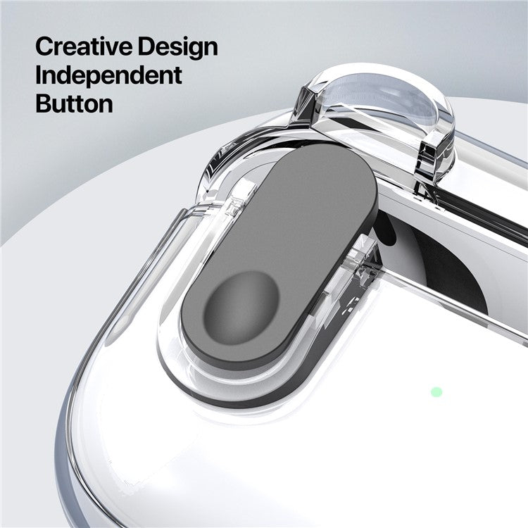 DUX DUCIS PECL Series for Apple AirPods with Charging Case (2016) / (2019) / AirPods with Wireless Charging Case Earphone Cover - Clear Black