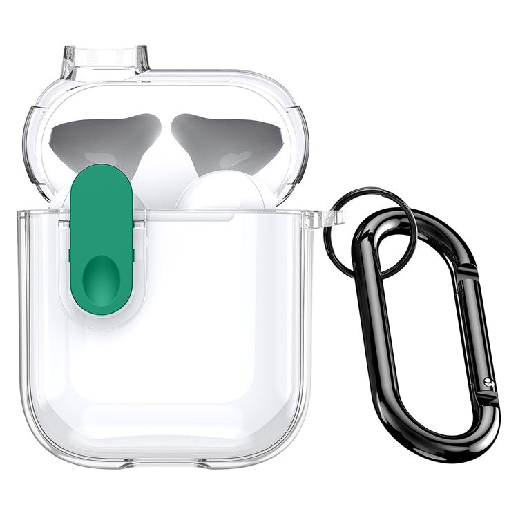 DUX DUCIS PECL Series for Apple AirPods with Charging Case (2016) / (2019) / AirPods with Wireless Charging Case Earphone Cover - Clear Green