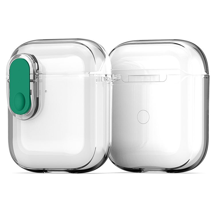 DUX DUCIS PECL Series for Apple AirPods with Charging Case (2016) / (2019) / AirPods with Wireless Charging Case Earphone Cover - Clear Green