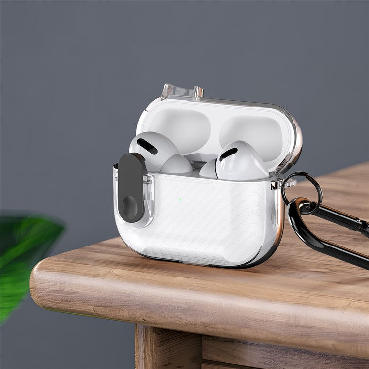 DUX DUCIS PECK Series for Apple AirPods with Charging Case (2016) / (2019) / AirPods with Wireless Charging Case (2019) Anti-drop Case - Clear Black