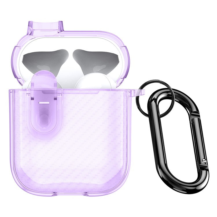 DUX DUCIS PECK Series for Apple AirPods with Charging Case (2016) / (2019) / AirPods with Wireless Charging Case (2019) Anti-drop Case - Purple