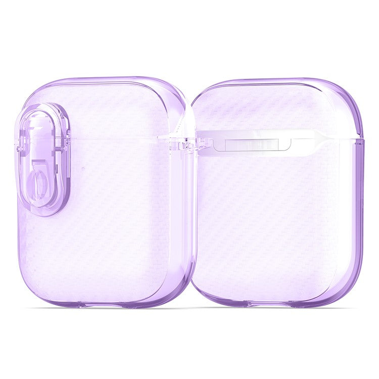 DUX DUCIS PECK Series for Apple AirPods with Charging Case (2016) / (2019) / AirPods with Wireless Charging Case (2019) Anti-drop Case - Purple