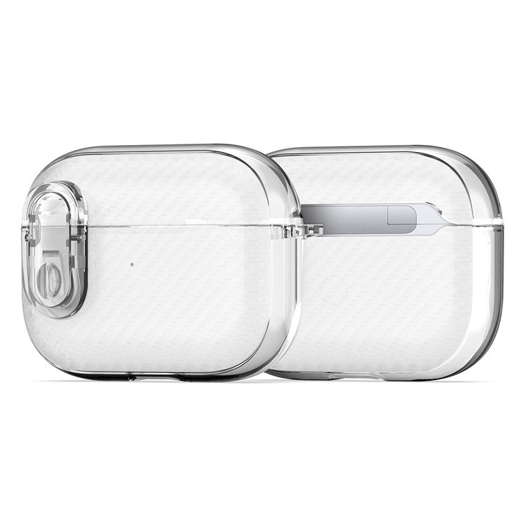 DUX DUCIS PECK Series Case for Apple AirPods Pro Bluetooth Earbud Cover with Hanging Hook - Clear