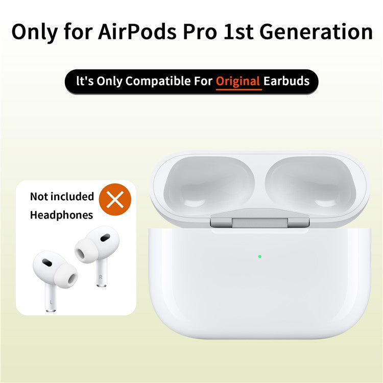 D03 For AirPods Pro Replacement Charging Case Built-In 680mAh Battery (8-Pin Charging Port)