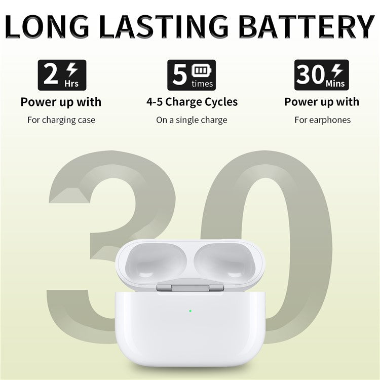 D03 For AirPods Pro Replacement Charging Case Built-In 680mAh Battery (8-Pin Charging Port)