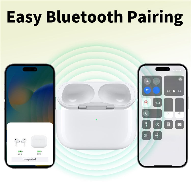 D03 For AirPods Pro Replacement Charging Case Built-In 680mAh Battery (8-Pin Charging Port)