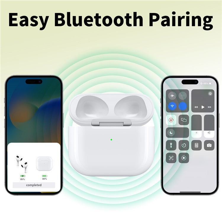 D04 For AirPods 3 Replacement Charging Bin 620mAh Wireless Charging Case (8-Pin Charging Port)