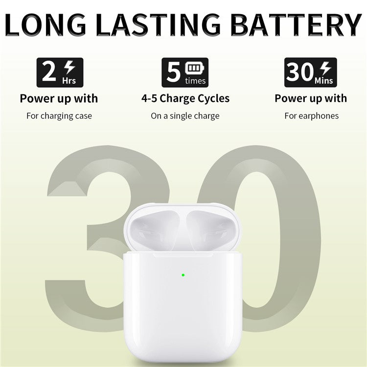 D02 For Airpods with Wireless Charging Case (2019) / Airpods with Charging Case (2019) (2016) Charger Supports iP Cable Charging