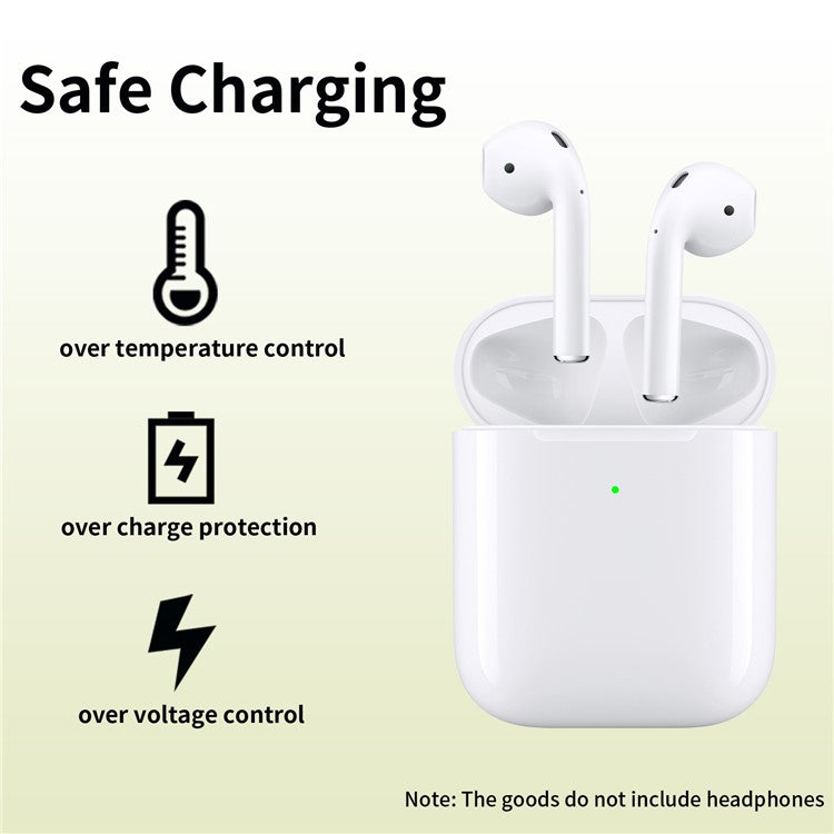 D02 For Airpods with Wireless Charging Case (2019) / Airpods with Charging Case (2019) (2016) Charger Supports iP Cable Charging