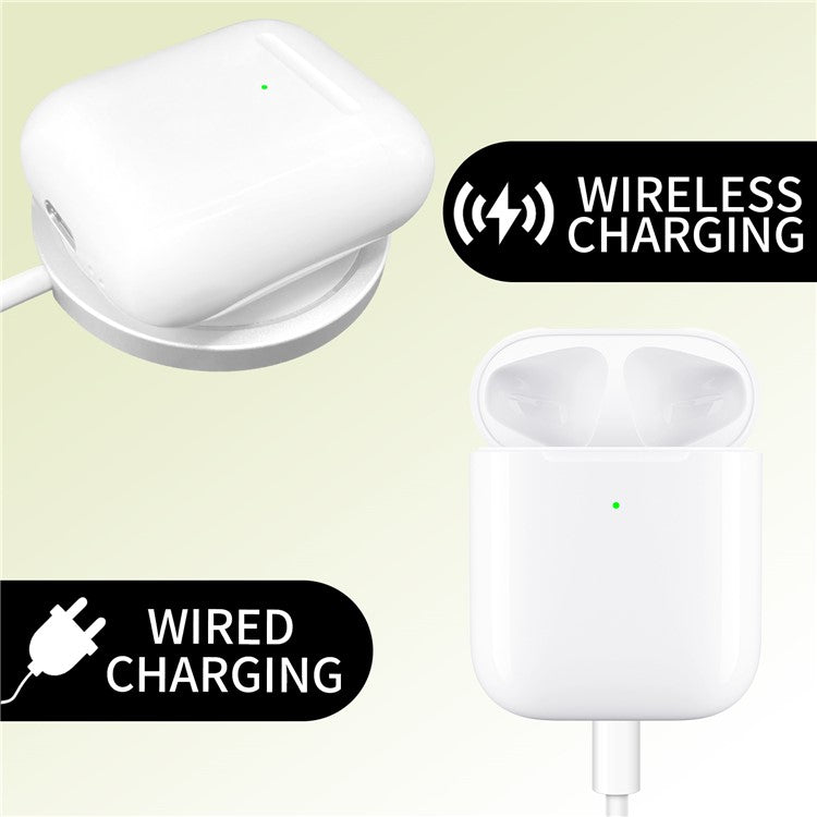 D02 For Airpods with Wireless Charging Case (2019) / Airpods with Charging Case (2019) (2016) Charger Supports iP Cable Charging