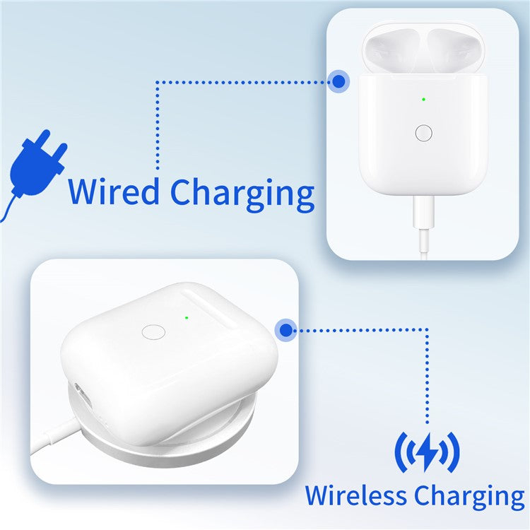 A0102 For Apple Airpods with Charging Case (2016) / (2019) / Airpods with Wireless Charging Case (2019) Replacement Charging Box, 8 Pin Interface