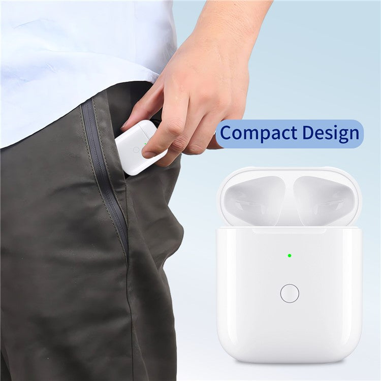 A0102 For Apple Airpods with Charging Case (2016) / (2019) / Airpods with Wireless Charging Case (2019) Replacement Charging Box, 8 Pin Interface