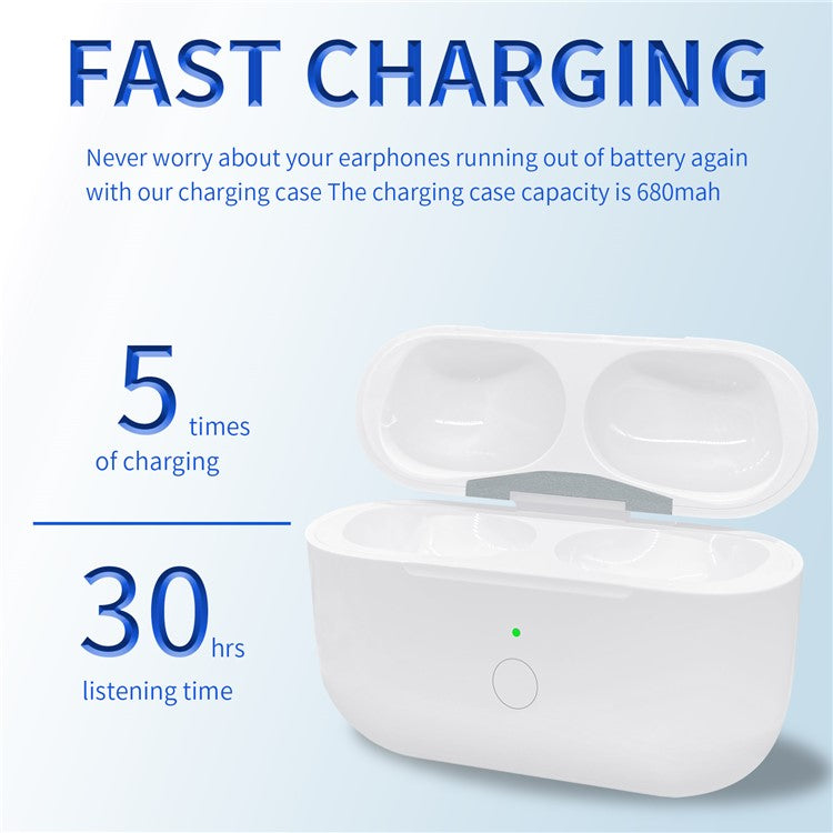 A003P For AirPods Pro 1 / 2 680mAh Charging Box Earphone Wireless Charging Case, 8 Pin Interface