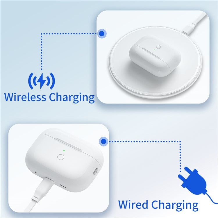 A003P For AirPods Pro 1 / 2 680mAh Charging Box Earphone Wireless Charging Case, 8 Pin Interface